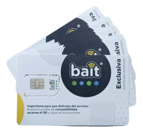 Chip Bait 20gb Con 15 Días De Servicio Incluye Recarga $100