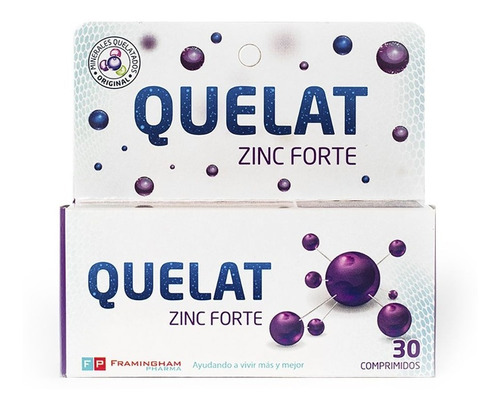 Quelat Zinc Forte X 30 Comprimidos Suplemento Dietario 