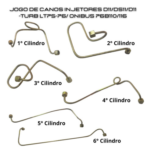 Jogo De Tubo Injetor Scania 110/111