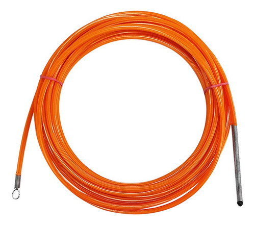 Passa Fio De Nylon Sonda Com Alma De Aço Com 10 Mts Laranja
