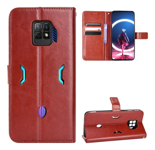 Funda De Piel Con Tapa Para Zte Nubia Redmagic 7 7s Pro Busi