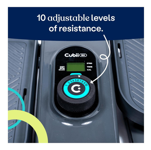 Cubii Go Aqua Susurro Compacto Silencio Debajo Del Elíptico