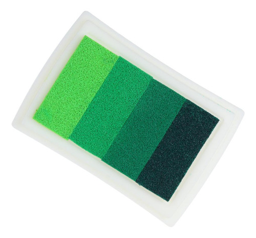 Almohadilla De Tinta De 4 Degradados, Huellas Verde