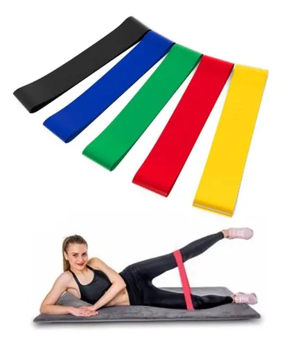 Kit 5 Mini Bands Bandas Circular Banda Elástica Resistencia Color Sujeto