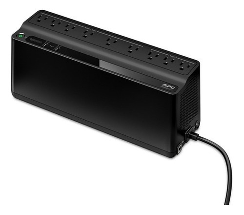 Ups Apc Be850m2-lm De 850va 450w 9 Tomas 2 Usb 120v Negro