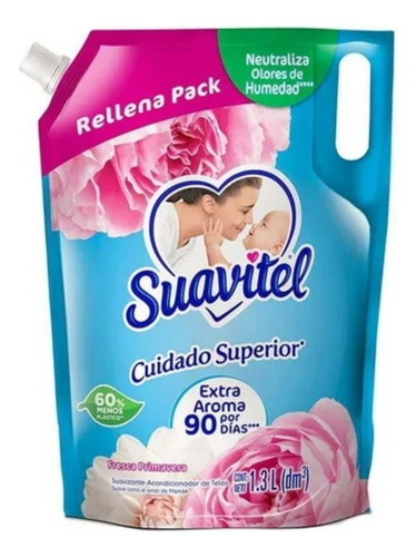 3 Pzas Suavizante De Ropa Suavitel Cuidado Superior Fresca P