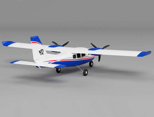 Avión P68 33.5 3s Rc Pnp Entrenador Para Principiantes Azu Color