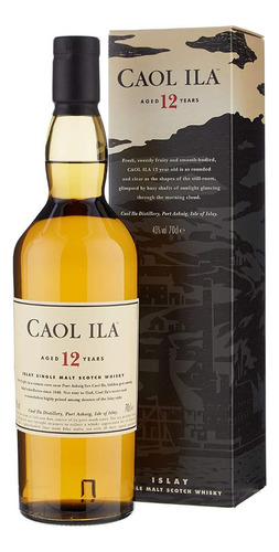 Whisky Caol Ila 12 Años 750 Ml Botella Whiskies Whiskey
