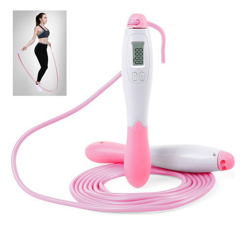 B Cuerda De Saltar Ajustable Con Contador De Calorías For