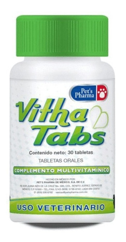 Vitha Tabs 30 Tabletas Pet´s Pharma 