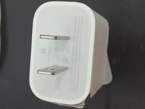 Cargador Original Apple 20w + Cable Tipo C A2305 Ligthing 1m