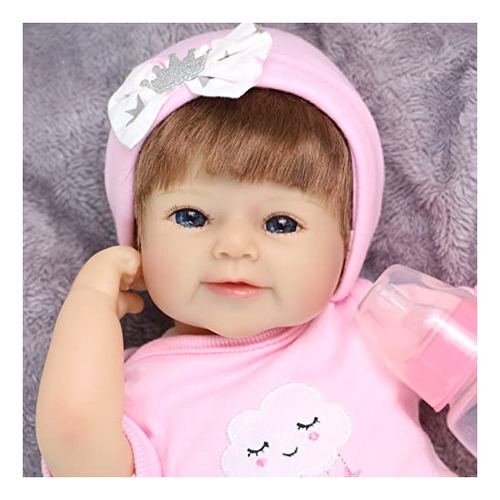 Baby Doll Reborn, 18 Pulgadas Weighted Baby Lifelike Nbrgy
