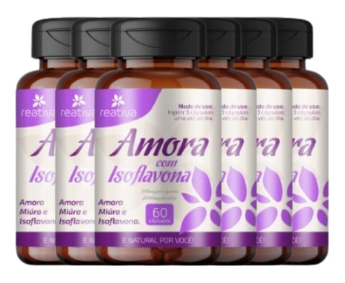 Kit 06 Amora Miúra + Isoflavona Alivia A Tpm E Menopausa