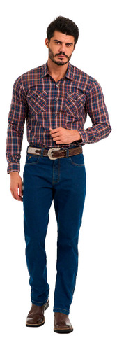Calça Jeans Masculina Tradicional Buphallos P/ Usar Com Bota