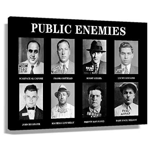 Carteles De Mafia Public Enemy Paredes Bugsy Siegel Fot...
