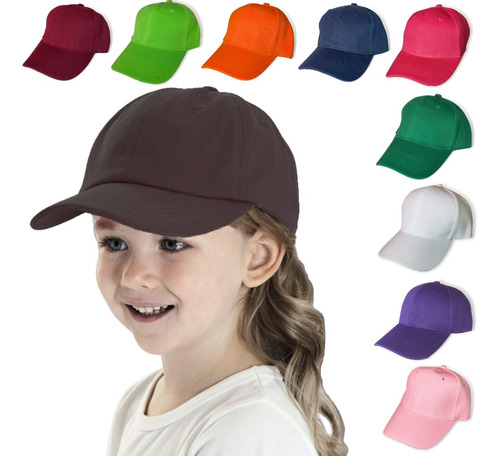 65 Gorras Económicas Lisas Para Bordar Sublimar Infantiles