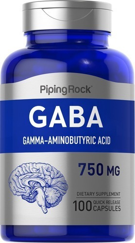 Gaba (gamma-amino-butírico) 750mg X 100 Cap Antistress (usa)