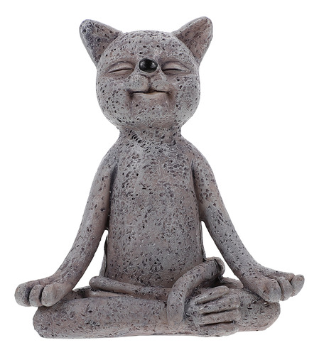 Estatuilla De Gato De Yoga Para Meditación, Decoración De Ga