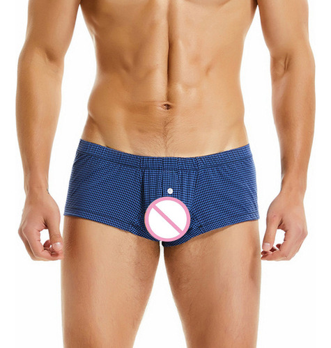 Calzoncillos Bóxer A Cuadros Modernos Para Hombre, Transpira