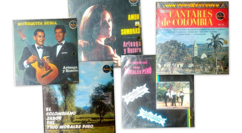 Musica Colombiana 5 Lps Vinilo (ver Listado En Descripción)