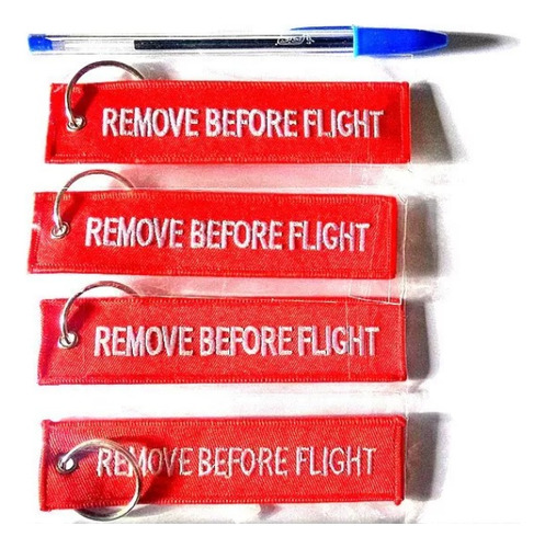 Llaveros Remove Before Flight X 4 Unidades Con Envio