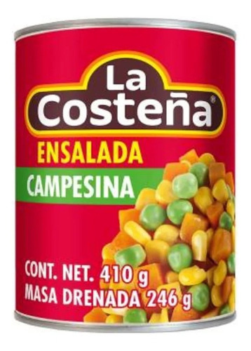 6 Ensaladas Campesinas La Costeña 410g Cada Una