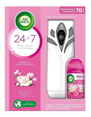 Freshmatic Air Wick Aparato+repuesto 250ml Magnolia Cherry