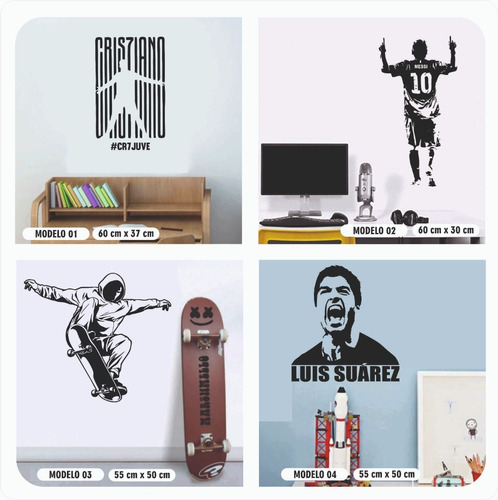 Vinilos Decorativos Deporte Fútbol Basquetbol Tenis Rugby !!