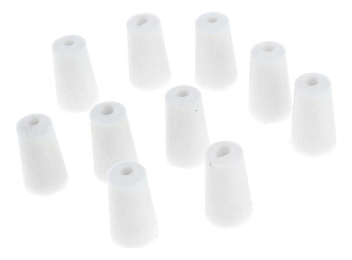 Tapones Cónicos De Laboratorio Con Tapón De Goma, 2 X 10 Uni
