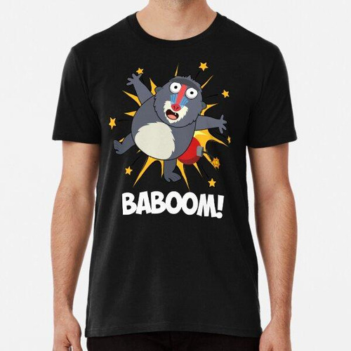 Remera Baboom Exploding Ape Funny Baboon Puns (bg Oscuro) Al