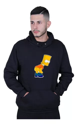 Moletom Canguru Unissex Blusa Bart Simpsons Triste (, P) em