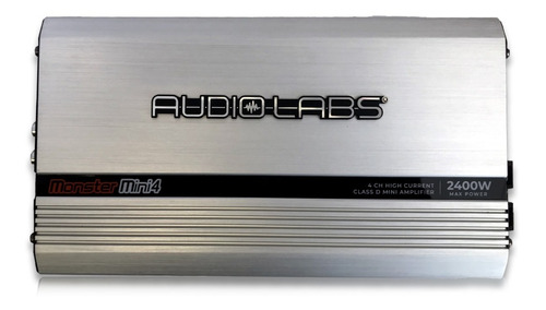 Amplificador Audio Labs Monster Mini4 2400w Max 4 Ch Clase D