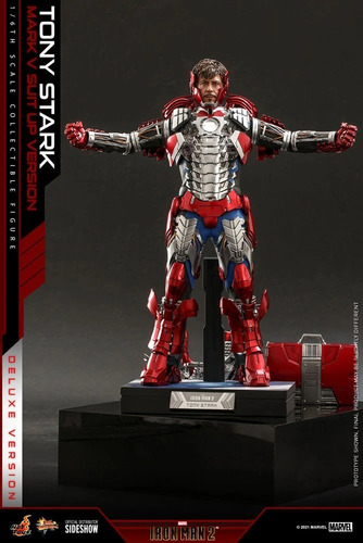 Hot Toys Tony Stark Mark V Suit Up Version Deluxe Escala 1/6