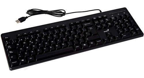 Imagen 2 de 4 de Teclado Pc Genius Kb-116 Usb 104 Teclas Ideal Clases Oficina