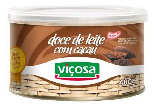 Doce De Leite Viçosa Com Cacau Original 400gr