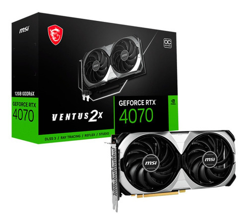 Tarjeta De Vídeo Msi Geforce Rtx 4070 Ventus 2x Gddr6x 12gb