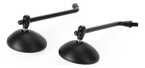 Mirror 3 Round Black Para Café Classic Bobber Chopper Custom