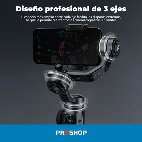 Imagen 2 de 10 de Estabilizador Celular Gimbal Zhiyun Smooth 5s Tripode Steady