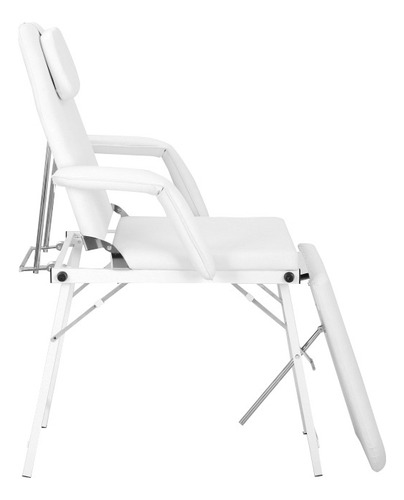 Camilla Masaje Silla Spa Consultorio Lashista Portatil Color Blanco