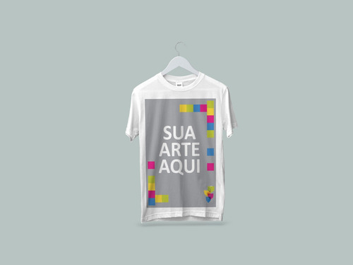 Camiseta Sua Estampa Logo Arte Pronta Entrega Personalizada