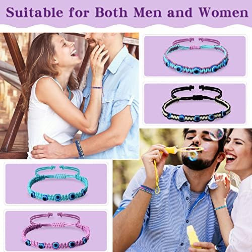 8 Piezas Pulsera Con Cuentas De Mal De Ojo Pulseras De Cuerd