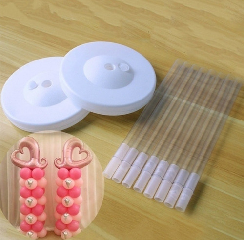 2 Columnas Portátiles Con Base Para Decoración Globos 1.5 Mt