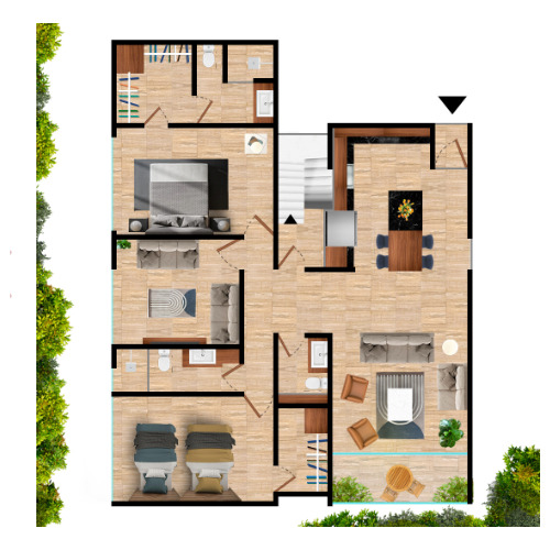 Penthouse En Venta En Primaselva En Casa Faisan (ph3r) En Cabo Norte, Mérida