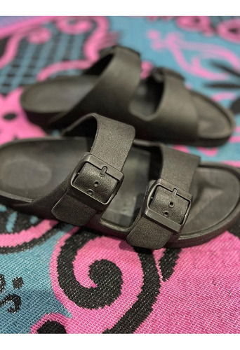 Sandalias Negras Tipo Birkenstock  Super Comodas 37/38