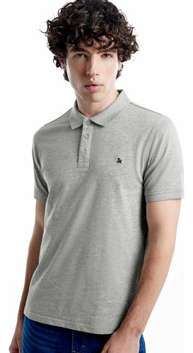 Playera Next & Co 9240 Gris Jaspe Para Caballero