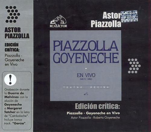 Cd - En Vivo - Astor Piazzolla / Roberto Goyeneche