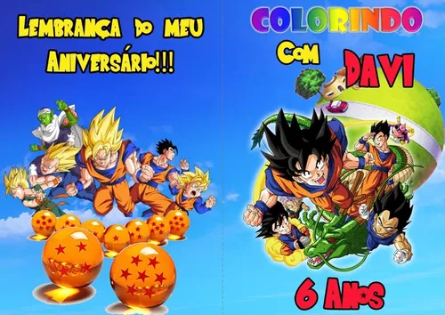 Kit Revista De Colorir- Dragon-ball