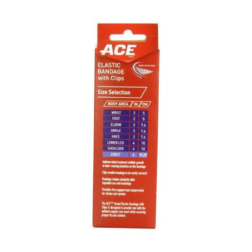 Ace Vendaje Elástico Con Clips, 6 Pulgadas