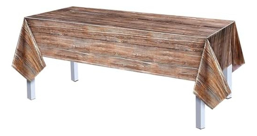 Paquete De 2 Manteles De Plástico Para Mesa, Manteles Rectan