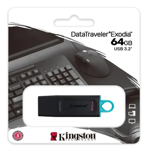 Memoria Usb Kingston Datatraveler G4 64gb 3.0/3.0/2.0 Origin